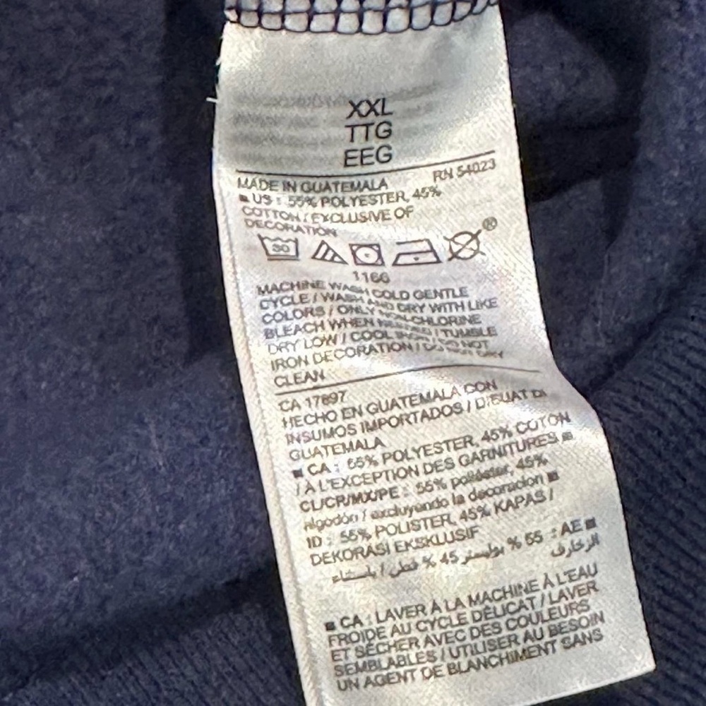 Old Navy Men's Santa Navy Crewneck Sweatshirt XXL - Picture 4 of 5
